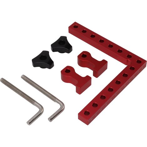 90°-Winkelklemme, aus Aluminiumlegierung, rechtwinkliges Klemmwerkzeug für Bilderrahmen, Kisten, Schränke und Schubladen, Typ 4 (1/5)