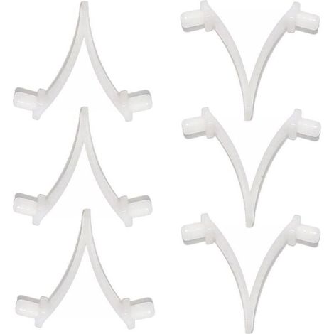 Clip di fissaggio per piscina – Set di 6 clip universali in plastica resistente, compatibili con spazzole, skimmer e aste telescopiche.