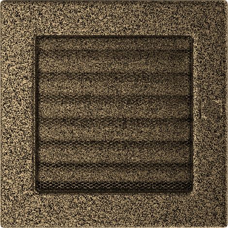 Vent Cover 17x17 black and gold with blinds (1/4)