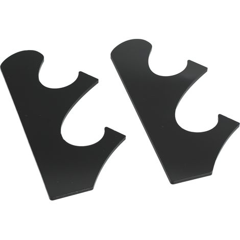 1 Paar/Set Mehrschichtiger Vintage-Schwerthalter aus bruchfestem Acryl, schwarz (1/5)