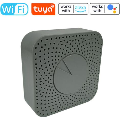 Moniteur qualité air intelligent Tuya WiFi 5-en-1, détecteur HCHO CO2 COV température humidité, contrôle distance appli, alarme, compatible Google Home (1/5)