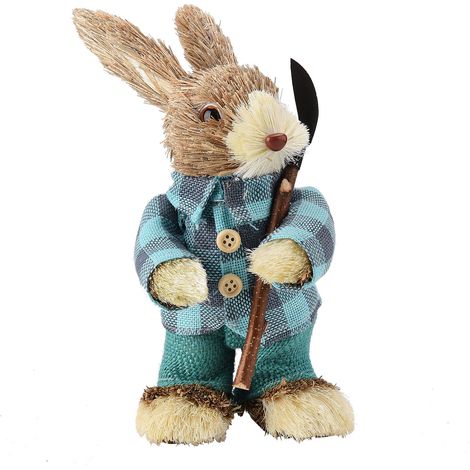 Figurine de Lapin de Pâques Écologique et Durable aux Couleurs Vives (1/5)