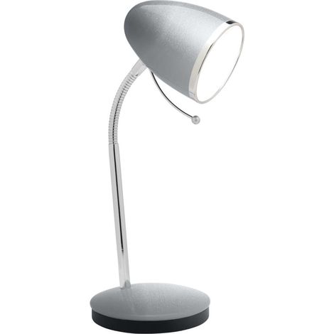 Flexo Peonia acabado plata 28 cm(alto)13.5 cm(ancho)13.5 cm(largo (1/2)