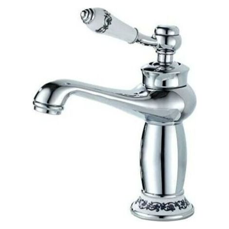 Mitigeur lavabo monocommande en laiton – Finition chromée – Poignée unique – Installation facile monotrou – Haute résistance à la pression (1/3)