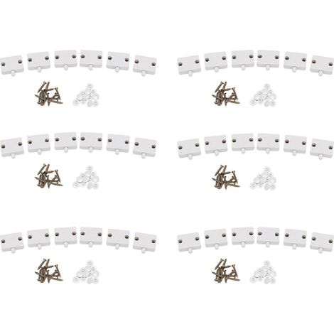 Lot de 36 interrupteurs LED pour éclairage de porte de placard, interrupteurs électriques pour lampes de placard/garde-manger (blancs), pour placard/armoire. (1/5)