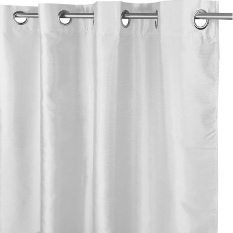 TENDA SHAY in tinta unita BIANCO cm. 140X290 CONFEZIONATA (1/4)