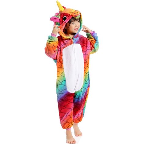 Combinaison-pyjama une pièce pour enfant et tout-petit, motif animal. (1/5)