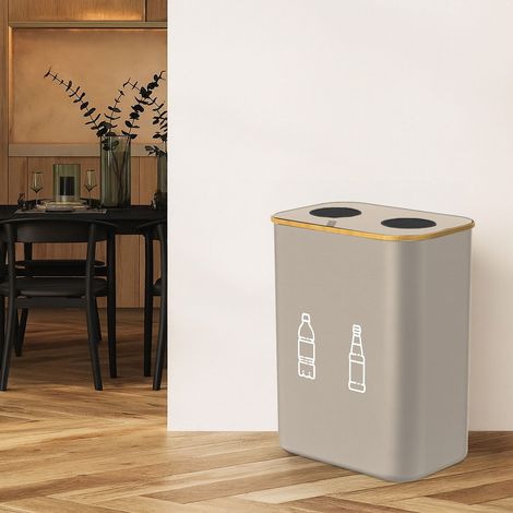 Collecteur de bouteilles avec 2 sacs amovibles capacite de 160 l
