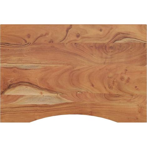 vidaXL Piano Scrivania 80x60x2,5 cm Rettangolare Legno Massello Acacia