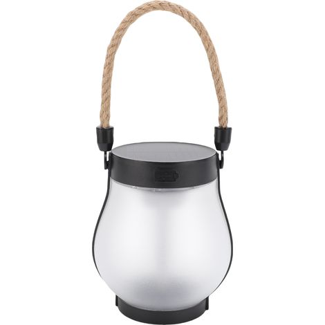 Lanterne solaire rechargeable à effet flamme vacillante réaliste - Décoration de jardin, allée ou terrasse (1/5)