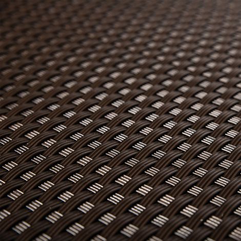 Balkonblende 0,9m Br. (Meterware) Sichtschutz aus PE-Rattan dunkelbraun (1/5)