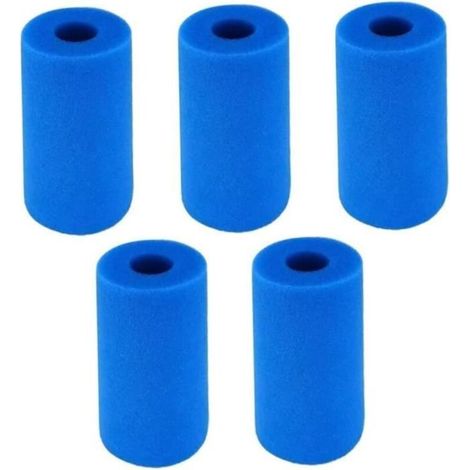 Filtre Piscine Sponge Durable Mousse Cartouche Cleaner 5pcs - Bleu (1/4)