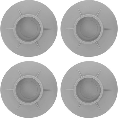 Lot de 4 patins antidérapants en caoutchouc pour pieds de meubles, amortissant les vibrations, légers et faciles à nettoyer. (1/5)