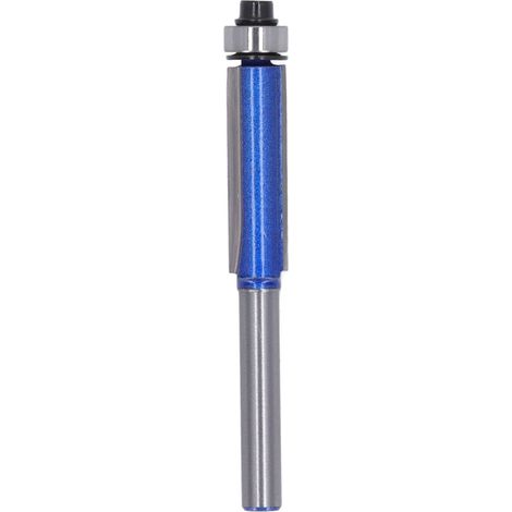 Fraise à chanfreiner bleue professionnelle, robuste et stable, pour le travail du bois, queue de 6 mm, 6 x 3/8 x 30 (1/5)