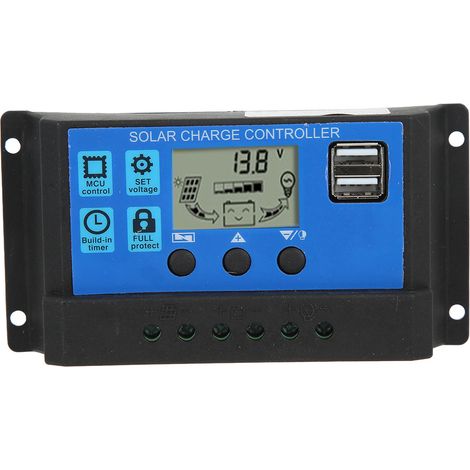 30A Solar-Laderegler mit zwei USB-Anschlüssen für 12V/24V-Module (1/5)