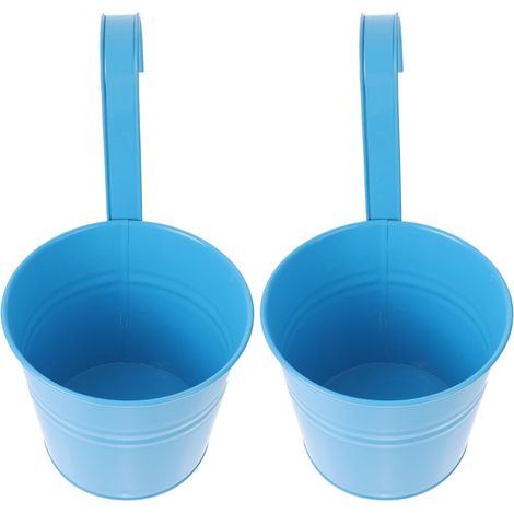 Beaupretty Lot de 2 cubes suspendus en métal pour plantes et fleurs, surface lisse design créatif (1/5)