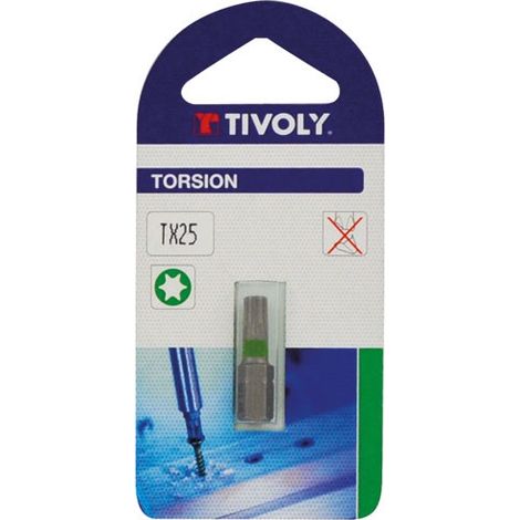 TIVOLY - Embout torsion TX 20 L25 blister de 1 (1/2)