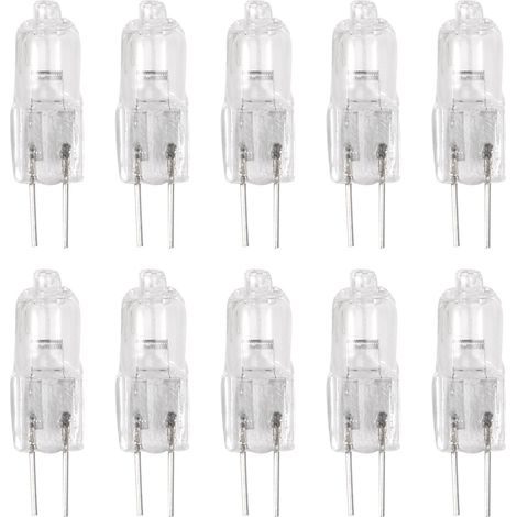 10 pcs. Lampe G4 lampe halogene broches 12V 35W blanc chaud (1/5)