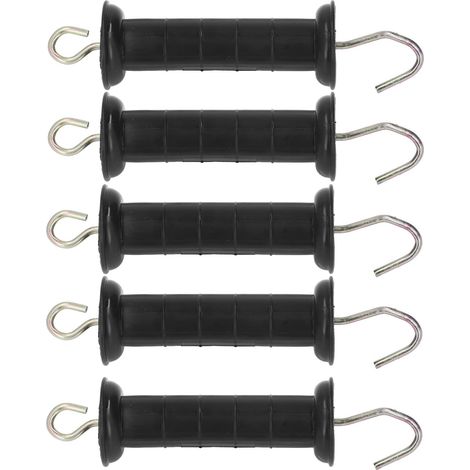 Electric Fence Post Insulators for Livestock Protection Rust Resistant Farm Security Insulated Wire Holders (5 Pack) (1/5)