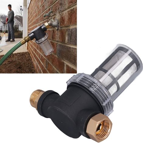 Vorfilter für Hochdruckreiniger, Metallgewebefilter für 3/4"-Gartenschlauch, Wasserhahnfilter (1/5)
