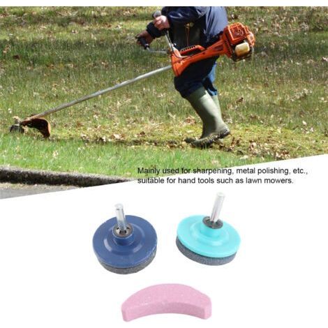 Lot de 3 affûteurs universels pour lames de tondeuse et débroussailleuse, outil d'affûtage simple et efficace pour un jardinage professionnel (1/5)