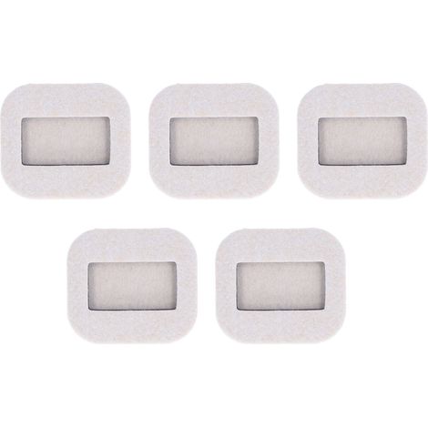 5 Patins Feutre Rectangulaires Concaves pour Roulettes de Chaise Bureau, Protection Sol Plancher Bois, Fixation Meuble, Lot de 5, Couleur Beige (1/5)
