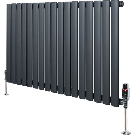 Oval Single Column Radiator & Valves – 600mm x 1020mm – (1/5)