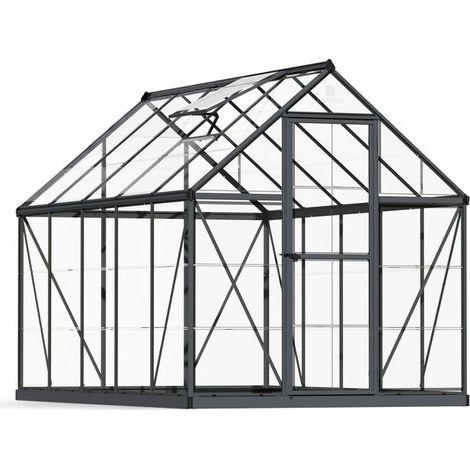 Canopia Harmony Invernadero De Jardín Policarbonato Transparente 306X185X208 cm Gris