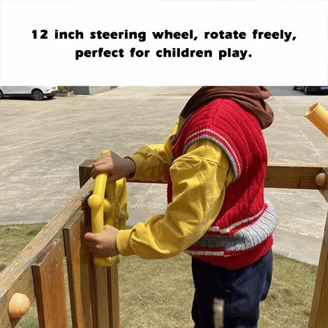 Volant de 12 pouces, accessoire de jeu de Pirate, balançoire pour enfants, maison de jeu extérieure, cabane dans les arbres, arrière-cour (1/5)