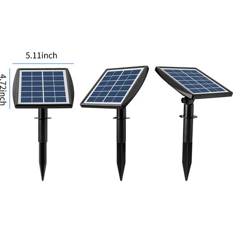 Pompe à oxygène solaire enfichable 6 V 2 W avec tuyau de 8,2 pieds 2 pierres à bulles d'air Oxygénateur d'aquarium Aérateur de pêche pour jardin piscine extérieure étang (1/5)