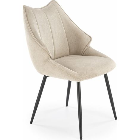 Silla Houston 1612, Beige, 87x55x60cm, Tapiz, Metálico