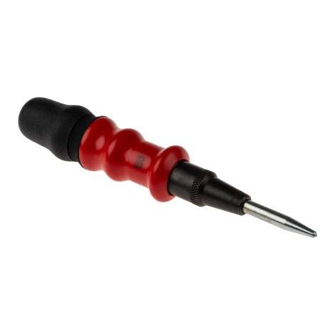 Facom – Pointeau automatique gainé – Ergonomie anti-roulement – Précision de frappe réglable 15-25 kg – Acier traité pour absorption des chocs (1/6)