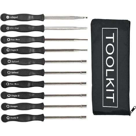 10 pcs Outil de réglage du carburateur Kit de tournevis pour carburateur à 2 cycles commun Réglage du petit carburateur Moteur Réglage de l'outil de réglage (1/5)