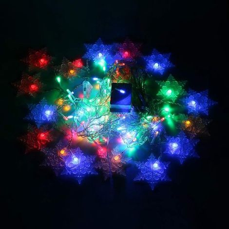 Weihnachtsbeleuchtung – RGB-LED-Sternenvorhang – 360 LEDs, 9 m Fensterdekoration für Weihnachten, Geburtstage und Terrasse (1/4)