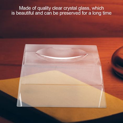 Boule de cristal transparente de 8 cm, sphère galactique, boule porte-bonheur, décoration pour la maison ou le bureau (base transparente) (1/5)