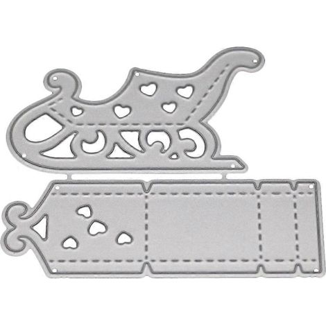 Weihnachtsschlitten-Metallstanzschablone DIY Scrapbooking Album Stempel Papierauto