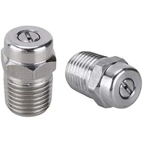 Pair Embouts de buse de nettoyeur haute pression, remplacement pour nettoyeur de surface, balai à eau et nettoyeur de train de roulement, 4000 PSI, 1/4 pouce mâle NPT, 40 degrés
