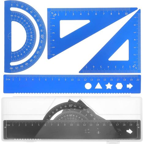 Règles à dessin Zerodeko, design portable et boîte de rangement (1/5)