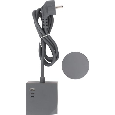 Ortviai Multiprise Cubique avec Câble d’Extension 1,5 m, Base Magnétique, 3 Prises CA + 1 USB-A + 2 USB-C PD 20 W (1/5)