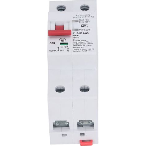 Disjoncteur WiFi 2P 63A avec télécommande et minuterie pour la sécurité domestique (110 V/120 V CA) (1/5)