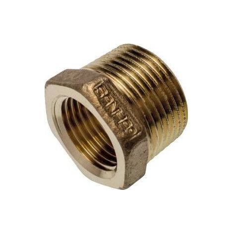 Buderus Reduzierstück CuSi, Nr. 3241, 3/4" x 1/2", innen/außen, mit Mehrkant, bleifrei