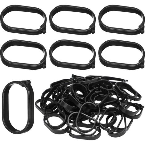 CCYKXACrochets de Store d'Extérieur Lot de 100 Crochets de Remplacement,Imputrescibles et Antirouille pour Rails à Rideaux de Douche pour Camping Extérieur (1/5)