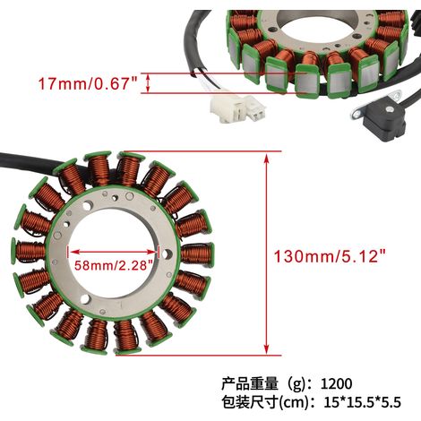 GOOFIT Magneto-Stator, Yamaha XVS1100 Drag Star 2003-2008 Originalspezifikationen. (1/4)