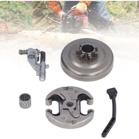 Geeignet für Husqvarna 455 und 460 Kettensägen: integrierte Antriebsscheibenkupplung, Ölpumpe und Nadelrollensatz. (1/5)