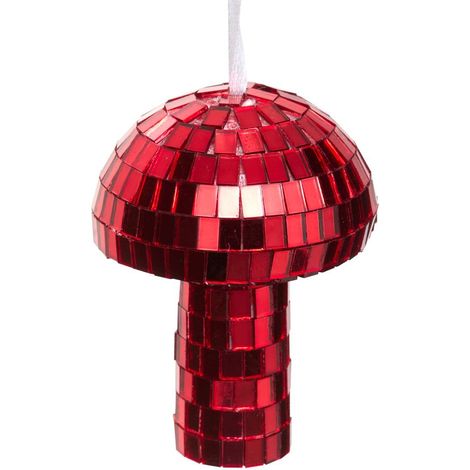Tannenbaum-Anhänger in Pilzform mit Disco-Effekt, 8 cm - (1/5)