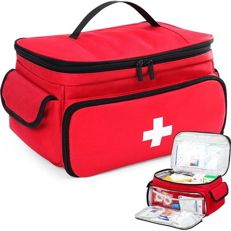 Trousse de premiers secours, sac de médecin portable, sac de pharmacie, sac de pharmacie de voyage, sac de pharmacie, sac de voyage vide pour l'école, les voyages, le camping, la randonnée (1/5)