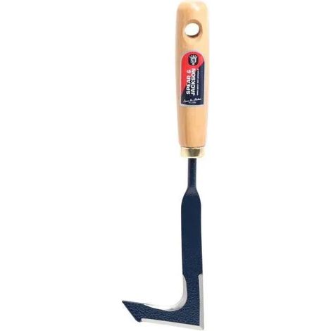 Couteau désherbeur affûté à dalles manche bois (1/4)