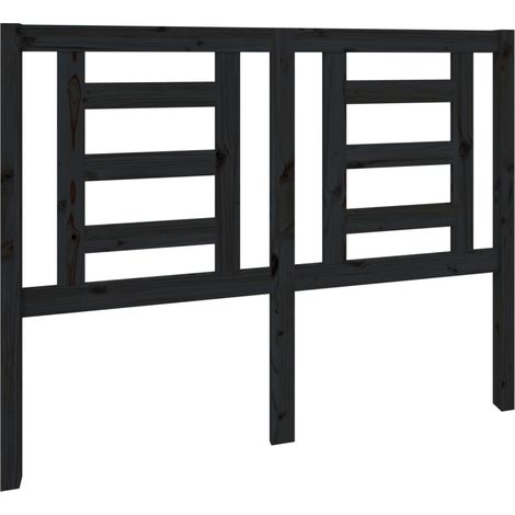 Testiera per dormire accessorio per camera da letto 126 x 4 x 100 cm in legno di pino nero TDL0202331