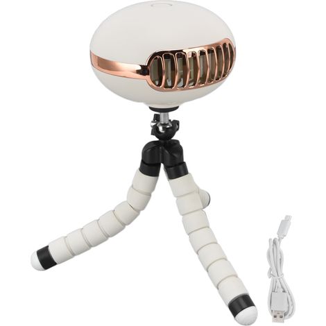 Kinderwagenventilator in Oktopusform für Babys, 3 Geschwindigkeitsstufen, USB-aufladbar, tragbar, 3 W, Weiß (1/5)