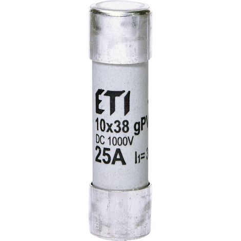 Inserto de fusible cilíndrico PV CH10x38 gPV 25A 1000V CC